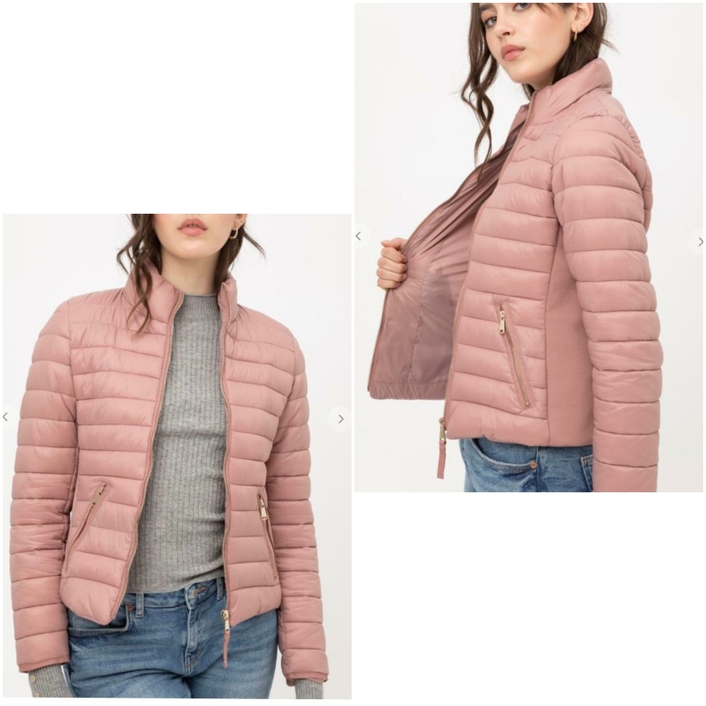 Cozy Chic Vintage Mauve Puffer Jacket - Picture 10 of 10